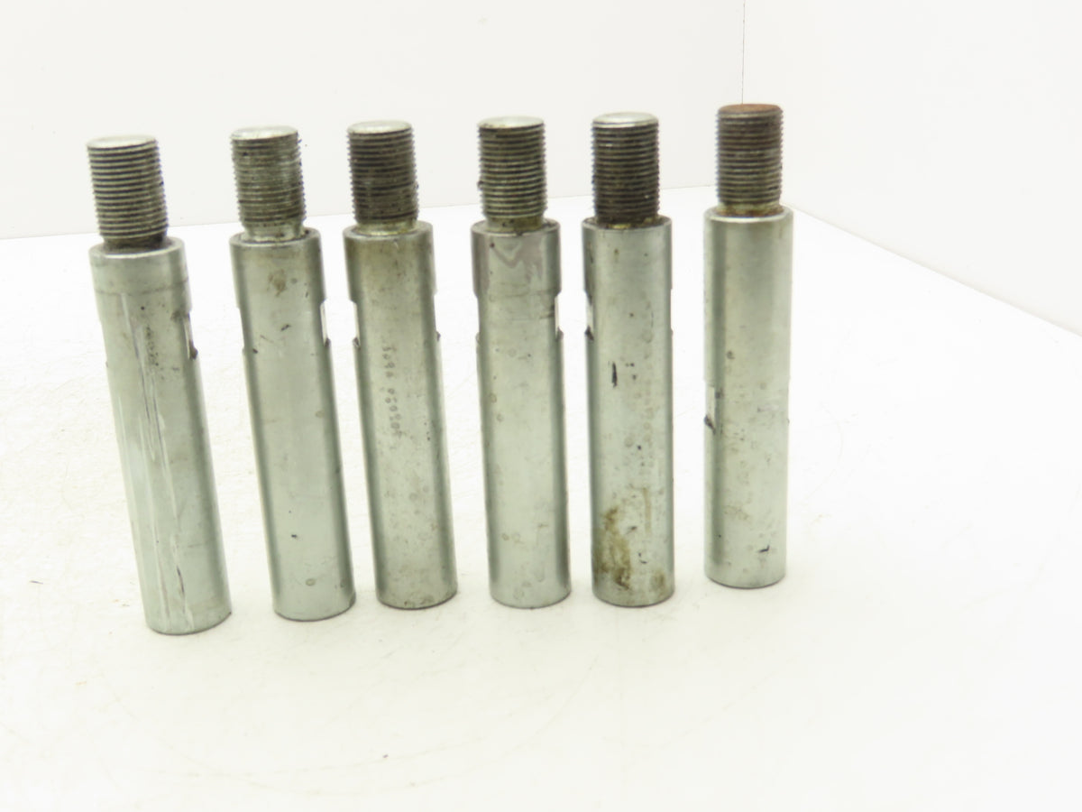Air Cylinder Shaft Extension Steel Rod 1"x 4-7/16"L  3/4-16 Thread  Lot of 6