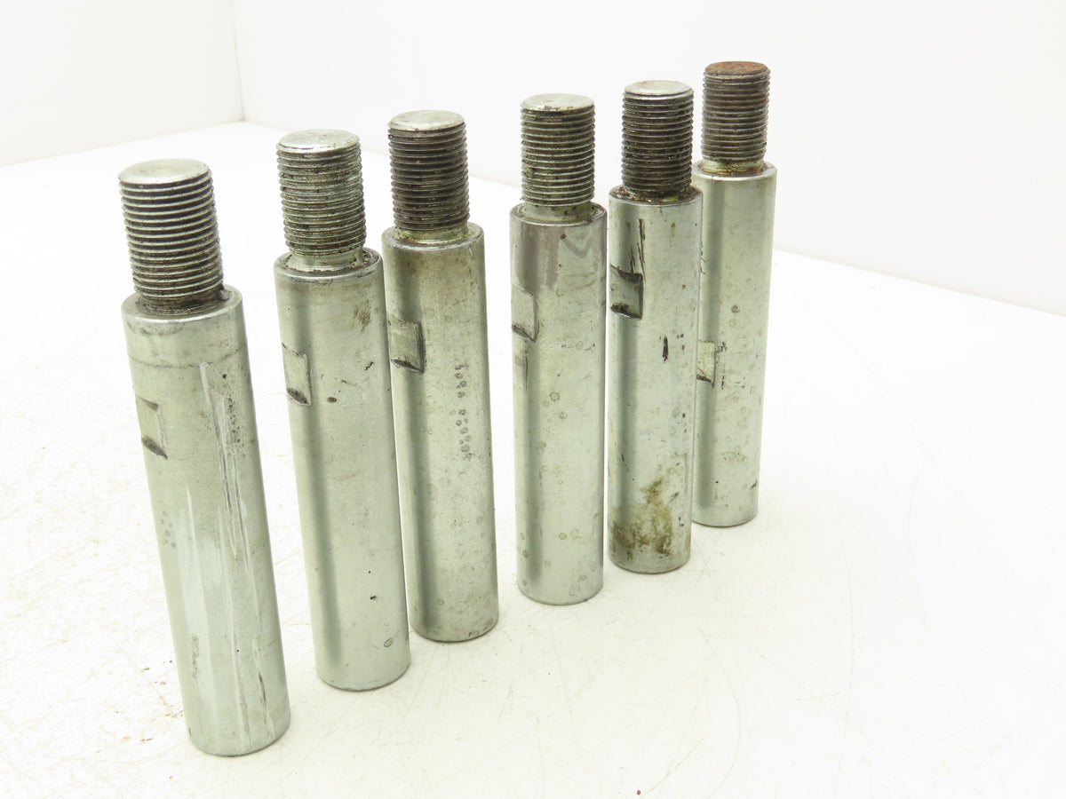 Air Cylinder Shaft Extension Steel Rod 1"x 4-7/16"L  3/4-16 Thread  Lot of 6