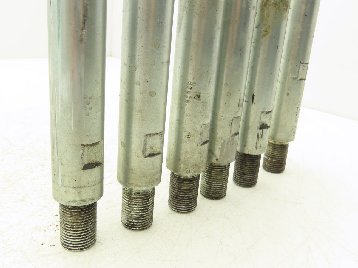 Air Cylinder Shaft Extension Steel Rod 1"x 4-7/16"L  3/4-16 Thread  Lot of 6