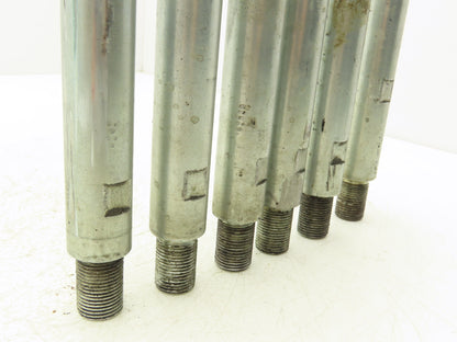 Air Cylinder Shaft Extension Steel Rod 1"x 4-7/16"L  3/4-16 Thread  Lot of 6