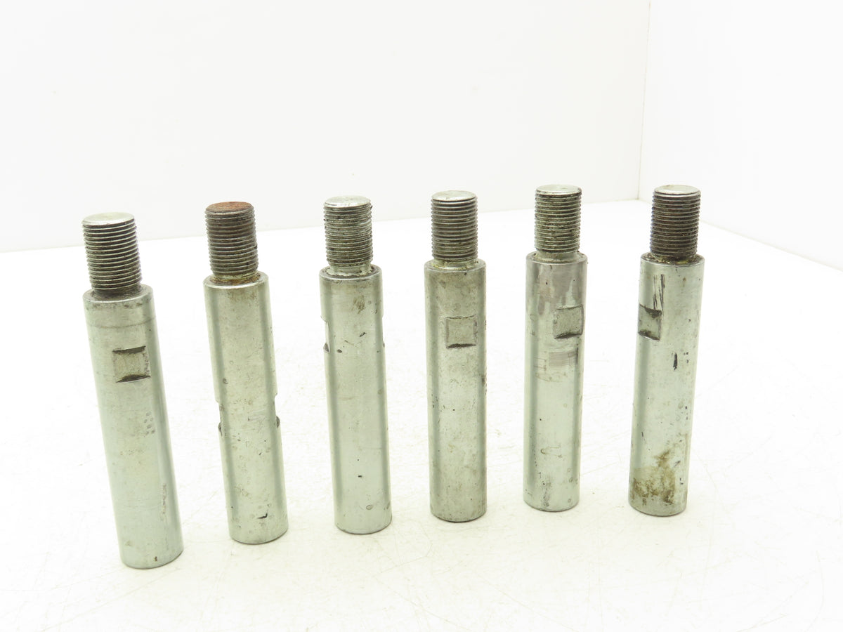 Air Cylinder Shaft Extension Steel Rod 1"x 4-7/16"L  3/4-16 Thread  Lot of 6