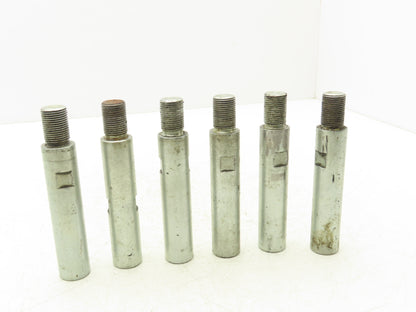 Air Cylinder Shaft Extension Steel Rod 1"x 4-7/16"L  3/4-16 Thread  Lot of 6