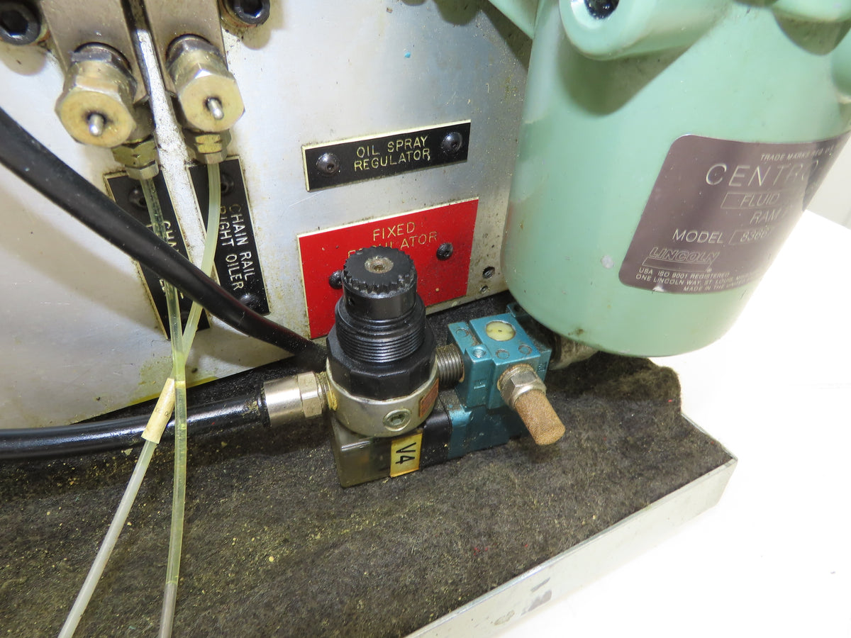 Mac Pneumatic Valve System Lincoln Grease Pump Lubricator Control Panel Air