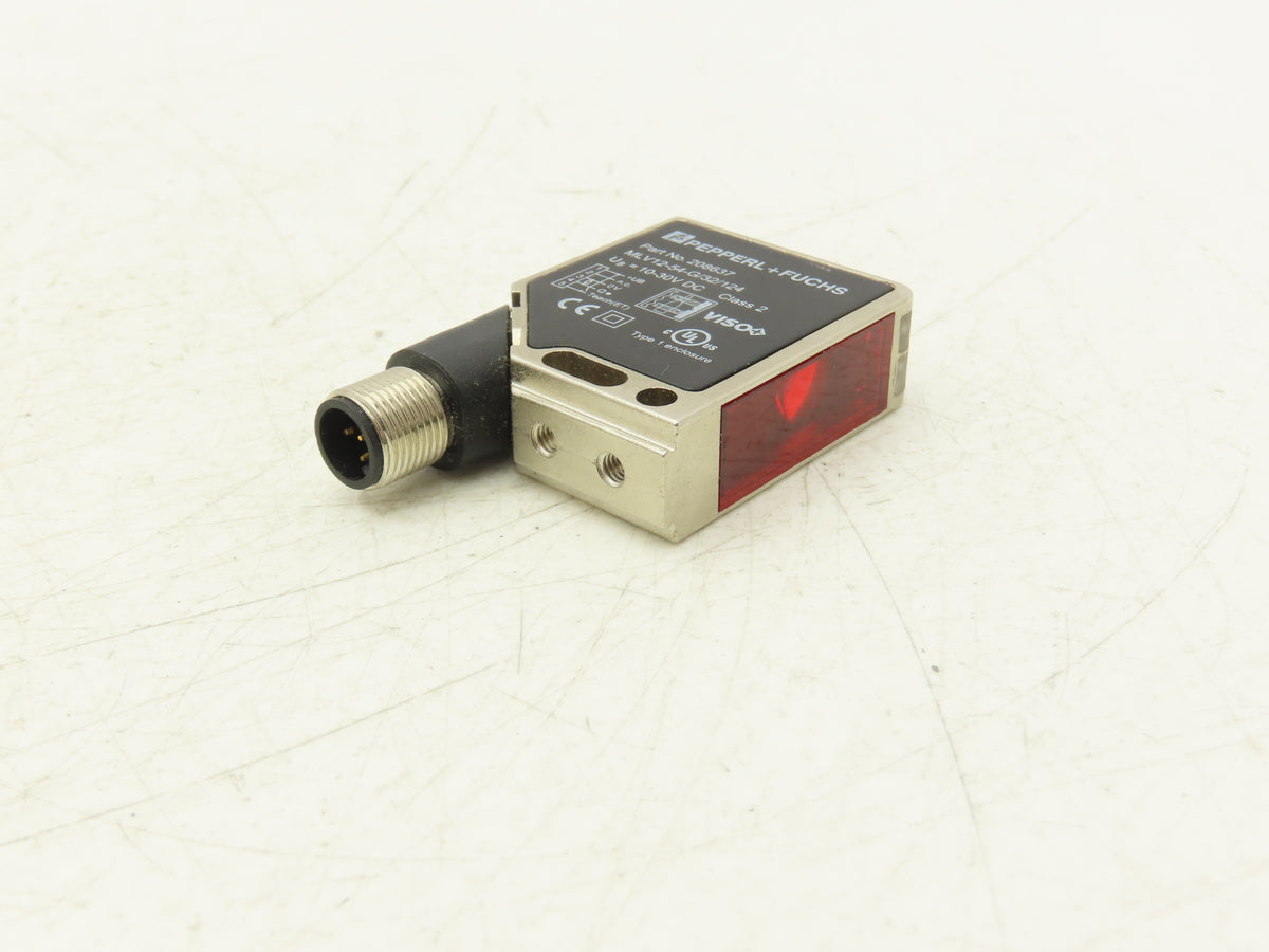 Pepper + Fuchs 208637 Retroreflective Photoelectric Sensor Red LED 10-30 VDC