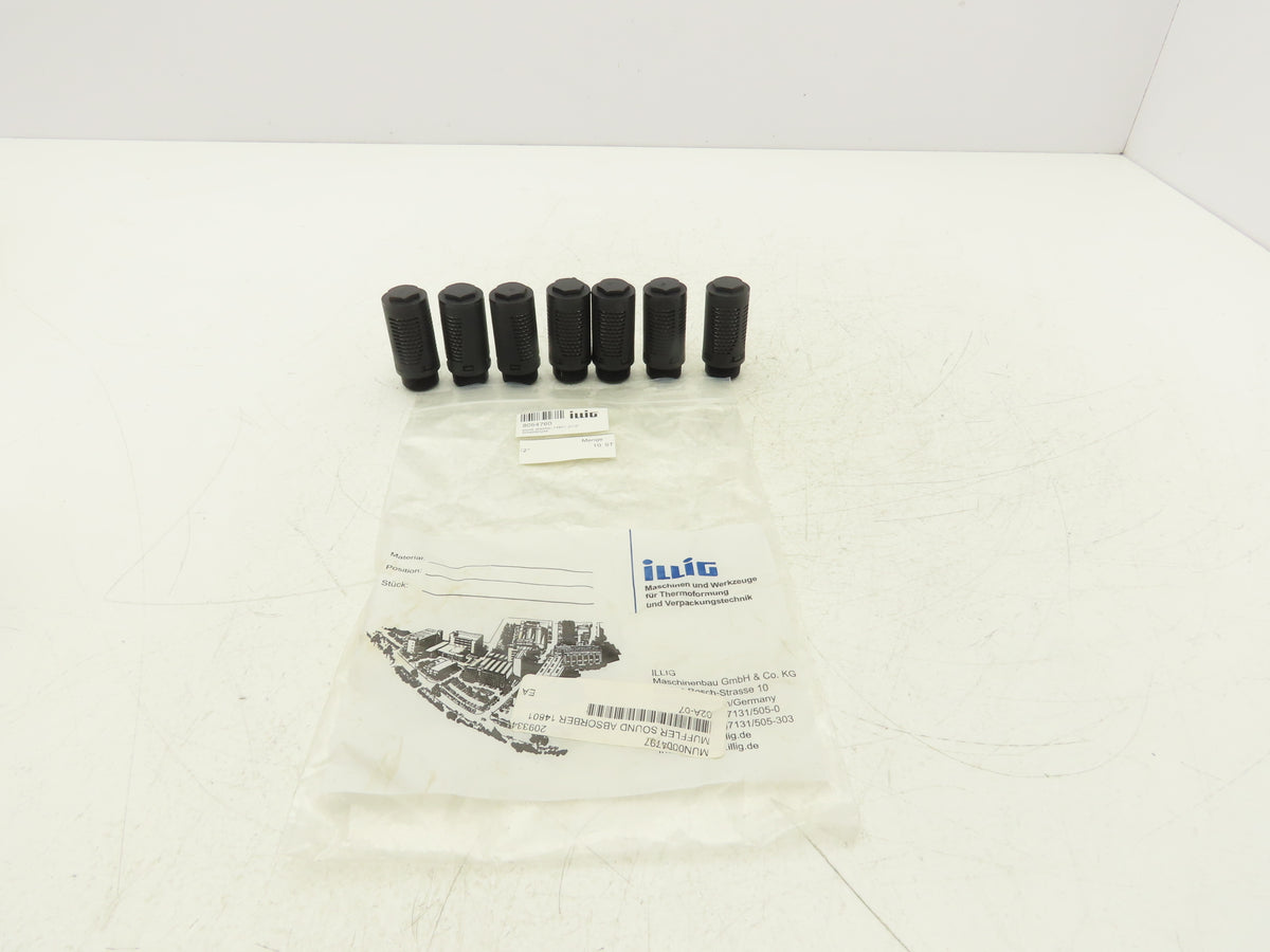 Milton 02A-07 G1/2 Pneumatic Silencer Muffler Noise Reducer G1/2" Lot of 7
