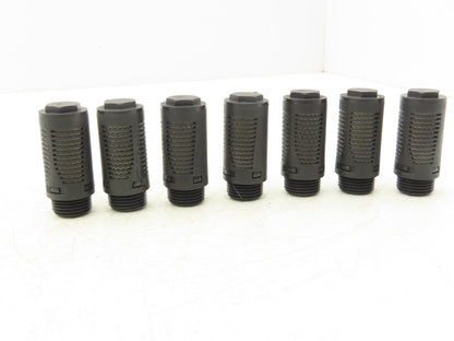 Milton 02A-07 G1/2 Pneumatic Silencer Muffler Noise Reducer G1/2" Lot of 7