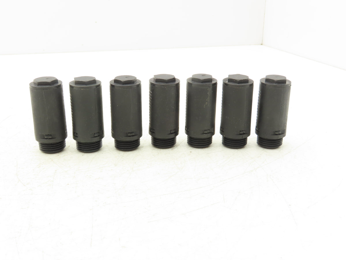 Milton 02A-07 G1/2 Pneumatic Silencer Muffler Noise Reducer G1/2" Lot of 7