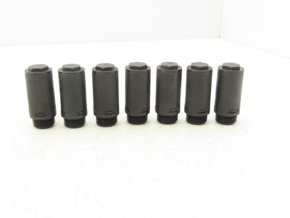 Milton 02A-07 G1/2 Pneumatic Silencer Muffler Noise Reducer G1/2" Lot of 7