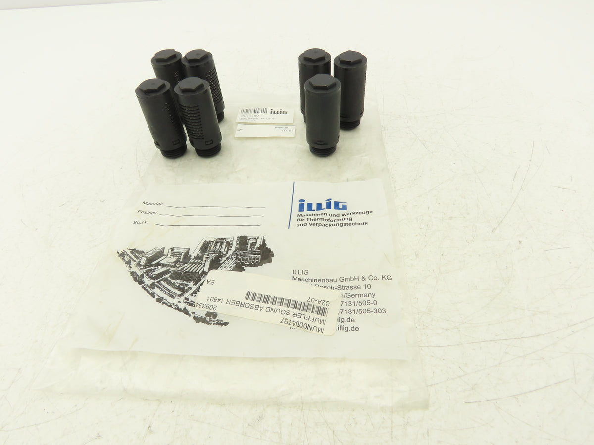 Milton 02A-07 G1/2 Pneumatic Silencer Muffler Noise Reducer G1/2" Lot of 7