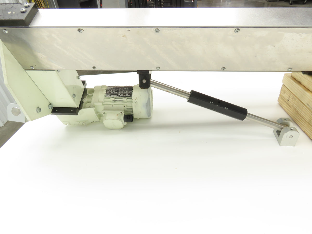 Dual Belt Conveyor 90° V-Trough 4"x 34"L Adj Incline Mount Bag Closing 230/460V
