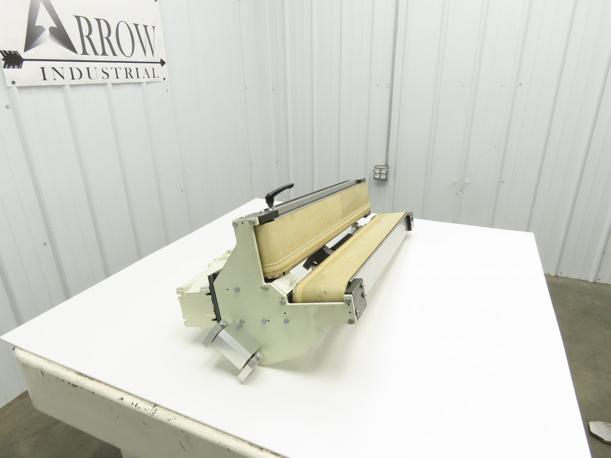 Dual Belt Conveyor 90° V-Trough 4"x 34"L Adj Incline Mount Bag Closing 230/460V