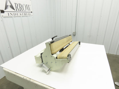 Dual Belt Conveyor 90° V-Trough 4"x 34"L Adj Incline Mount Bag Closing 230/460V
