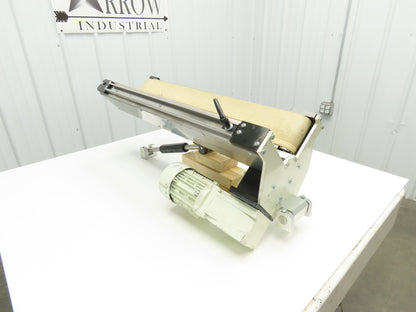 Dual Belt Conveyor 90° V-Trough 4"x 34"L Adj Incline Mount Bag Closing 230/460V