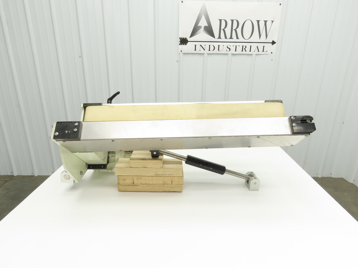 Dual Belt Conveyor 90° V-Trough 4"x 34"L Adj Incline Mount Bag Closing 230/460V