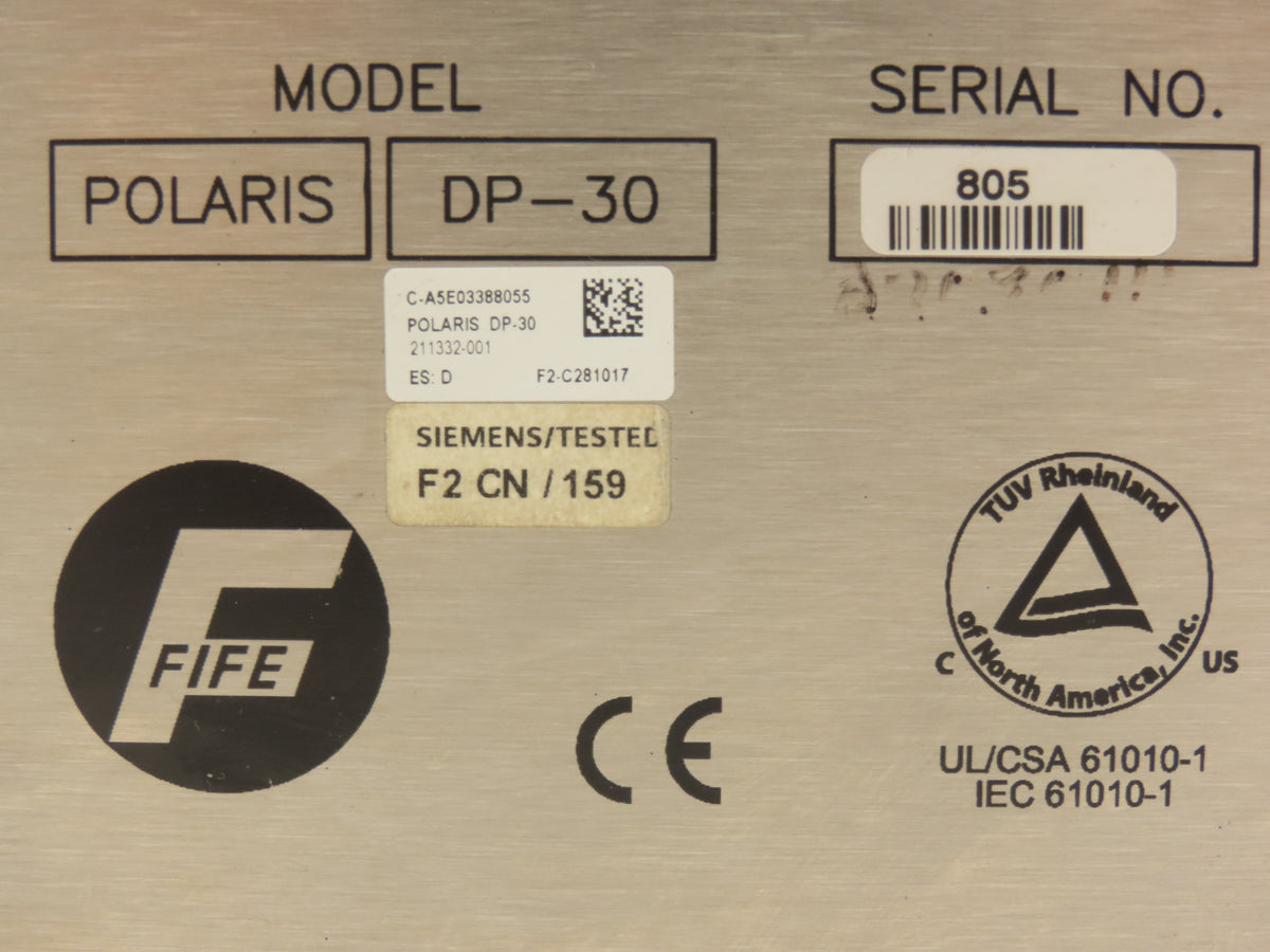 Fife DP-30 Polaris Web Guide Controller 211332-001 90-264VAC - READ