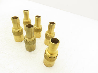 DME JS 506 Jiffy-Tite Quick Disconnect Female Flow Through 3/4" Hose Lot of 6