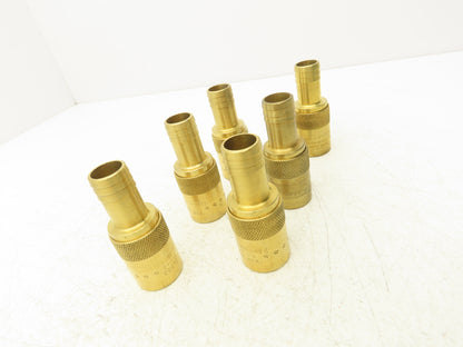 DME JS 506 Jiffy-Tite Quick Disconnect Female Flow Through 3/4" Hose Lot of 6
