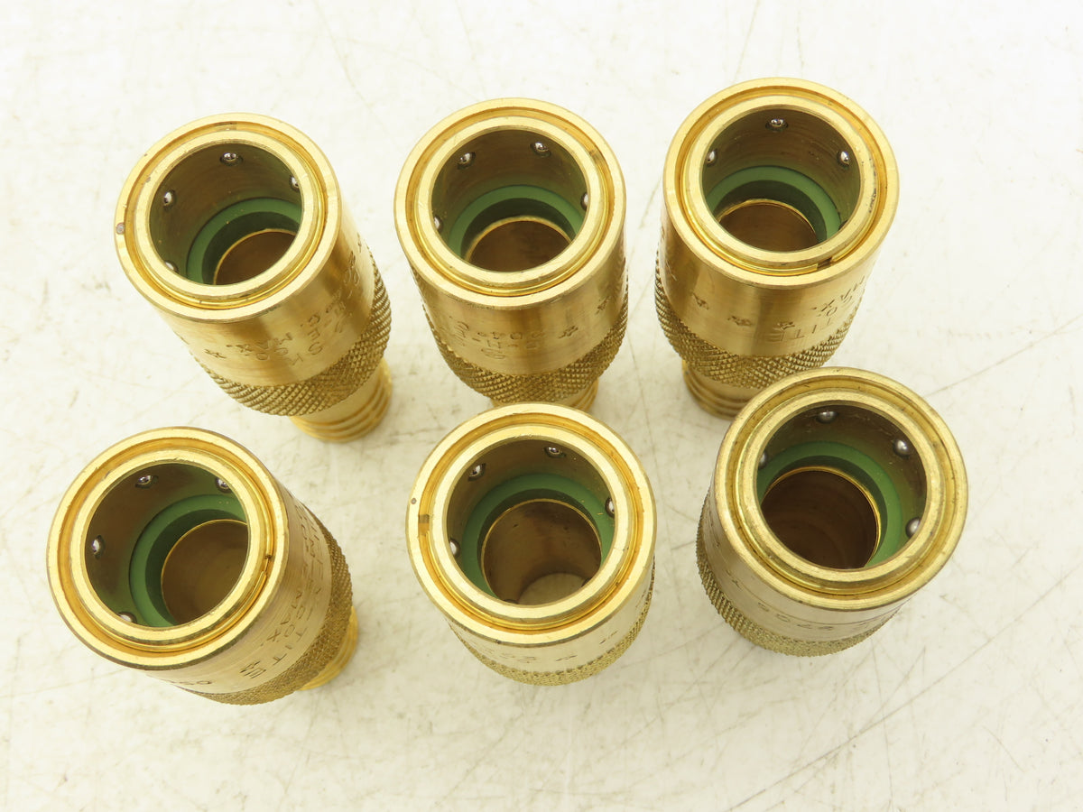 DME JS 506 Jiffy-Tite Quick Disconnect Female Flow Through 3/4" Hose Lot of 6