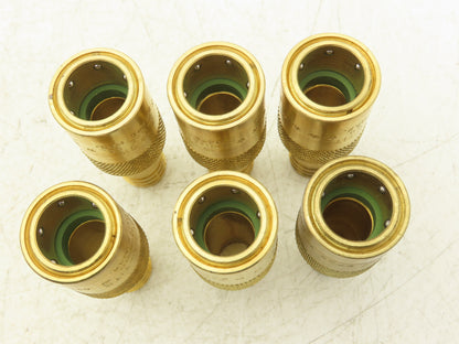 DME JS 506 Jiffy-Tite Quick Disconnect Female Flow Through 3/4" Hose Lot of 6