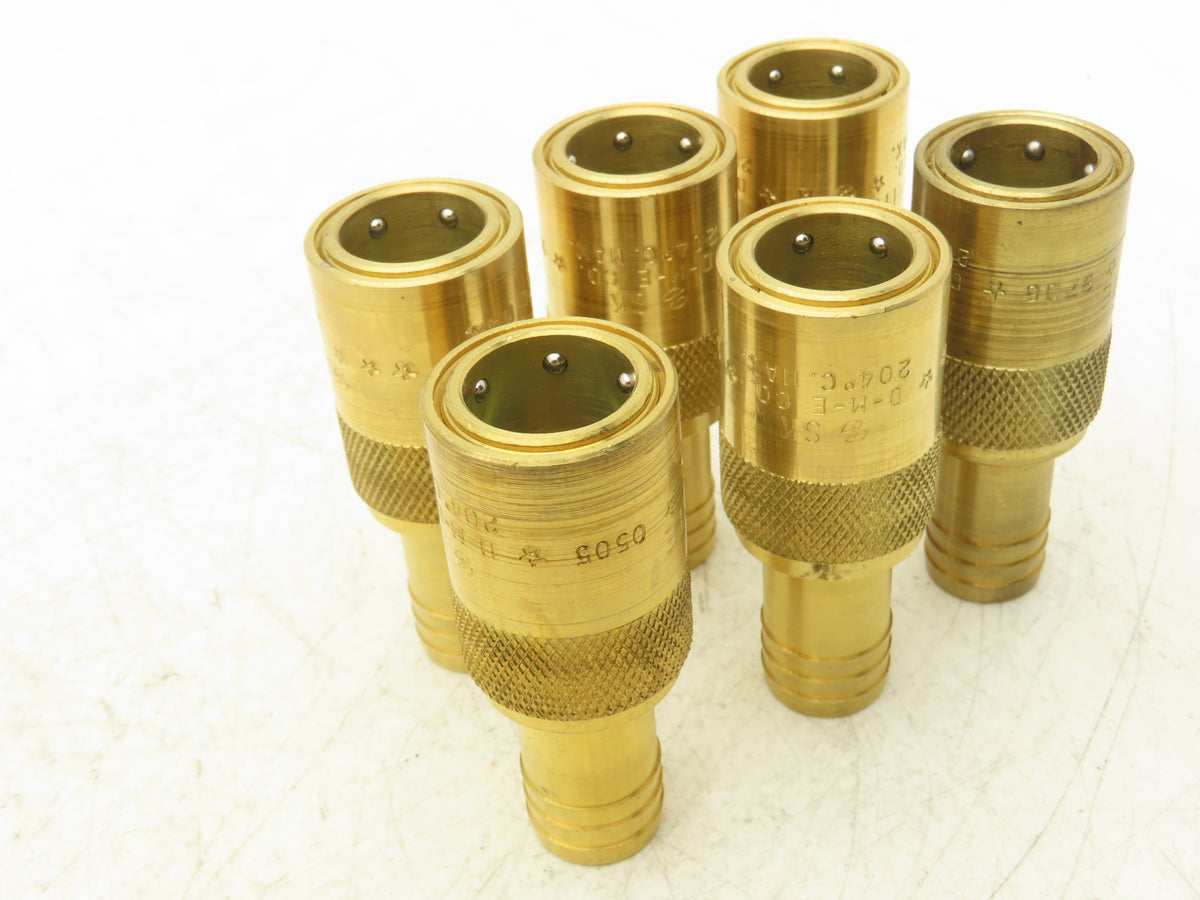 DME JS 506 Jiffy-Tite Quick Disconnect Female Flow Through 3/4" Hose Lot of 6