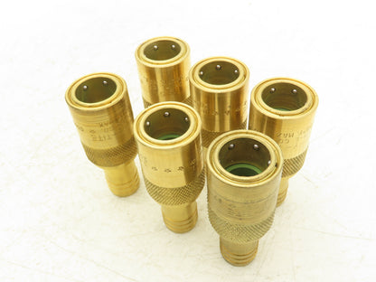 DME JS 506 Jiffy-Tite Quick Disconnect Female Flow Through 3/4" Hose Lot of 6