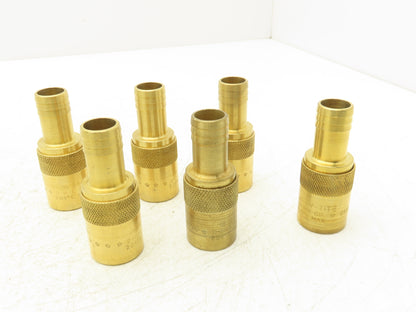 DME JS 506 Jiffy-Tite Quick Disconnect Female Flow Through 3/4" Hose Lot of 6
