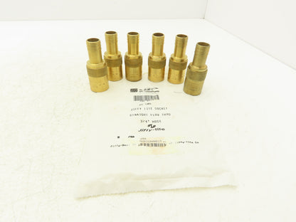 DME JS 506 Jiffy-Tite Quick Disconnect Female Flow Through 3/4" Hose Lot of 6