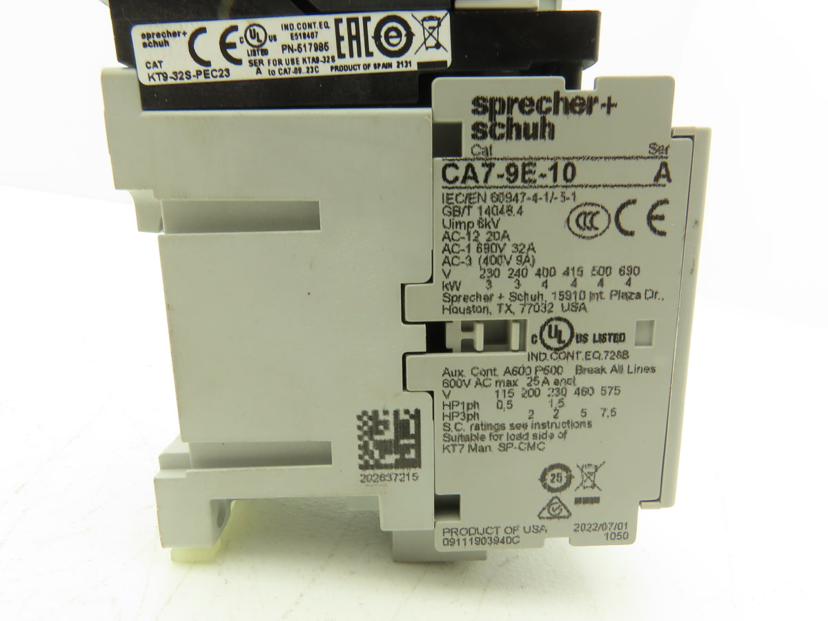 Sprecher + Schuh Ecombo Combination Motor Starter 24VDC 6.3A 200-575V 1-5Hp