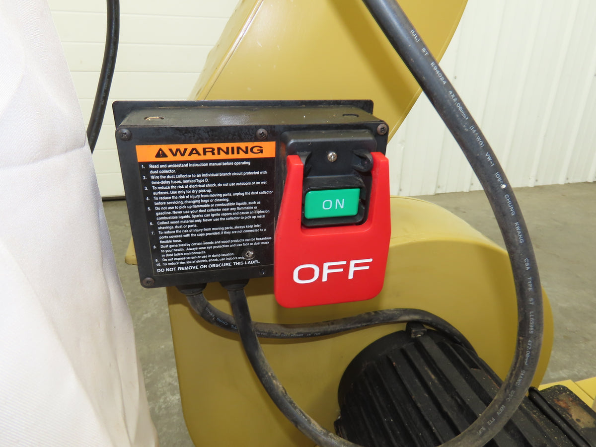 Powermatic PM1900-3 Turbo Cone Wood Dust Collector 3HP 3PH 230/480V Motor