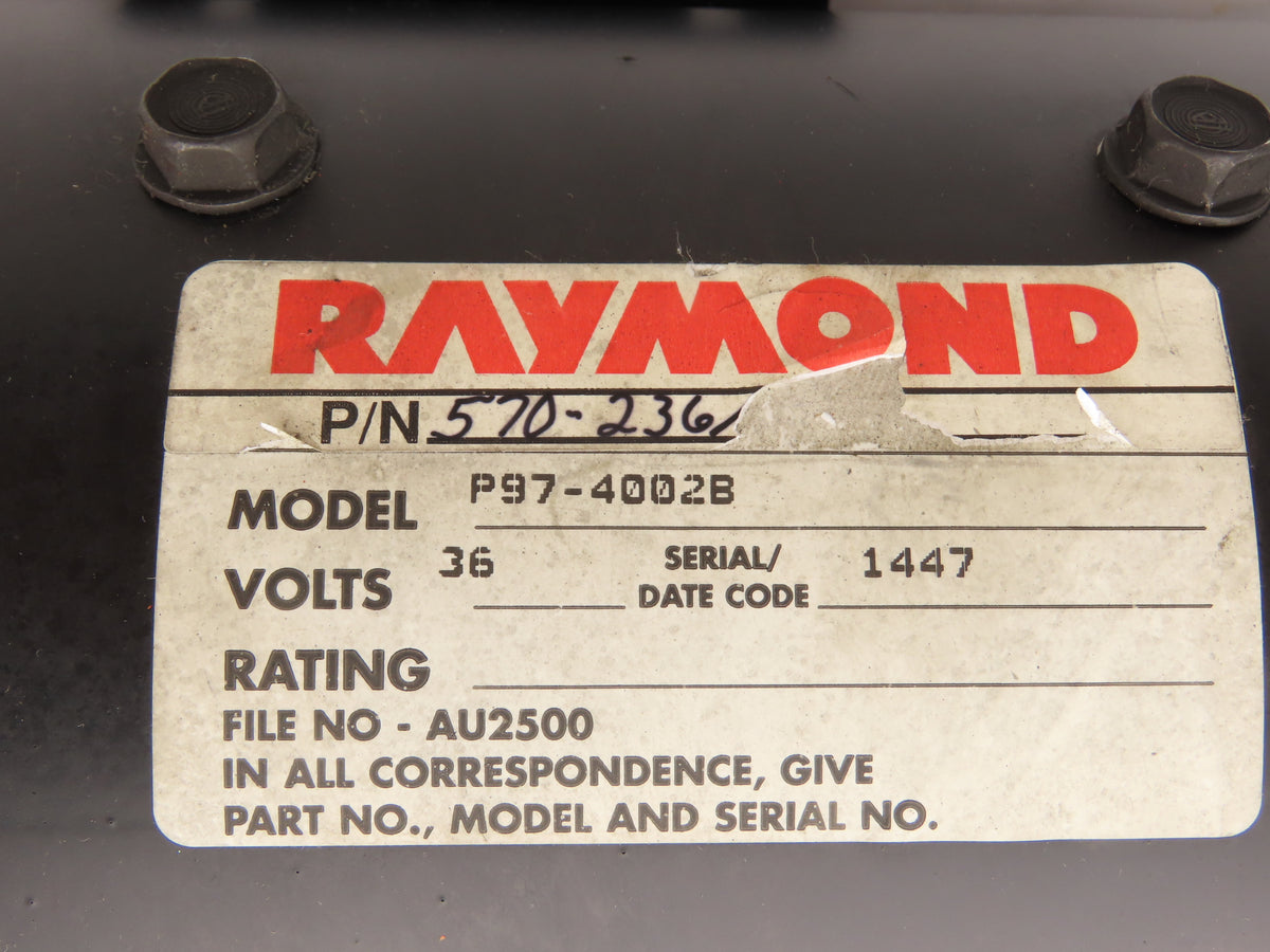 Raymond 570-236/200 Forklift Hydraulic Pump & Motor Removed From 640-C40TT