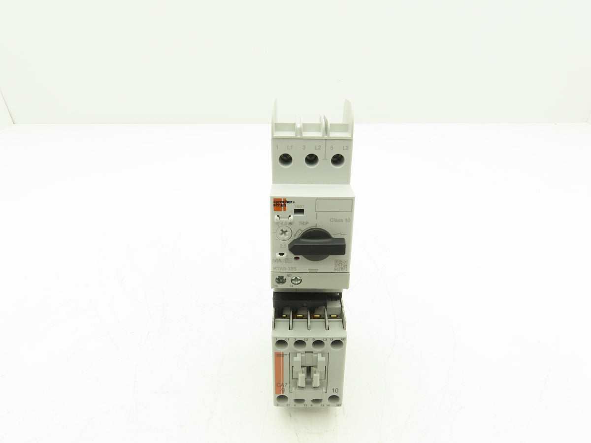 Sprecher + Schuh Combination Motor Starter 2.5-4.0A 600V 3Ph 24V Coil 2-7.5Hp