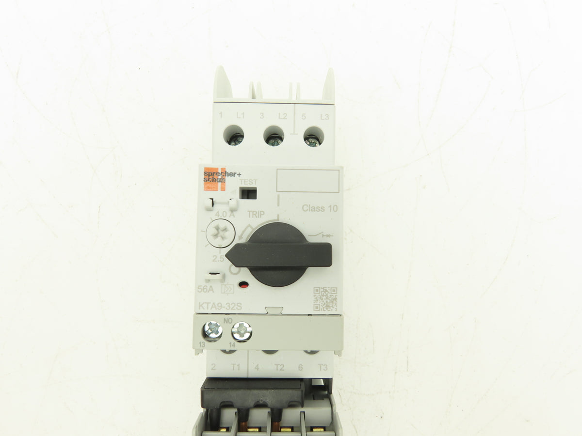 Sprecher + Schuh Combination Motor Starter 2.5-4.0A 600V 3Ph 24V Coil 2-7.5Hp