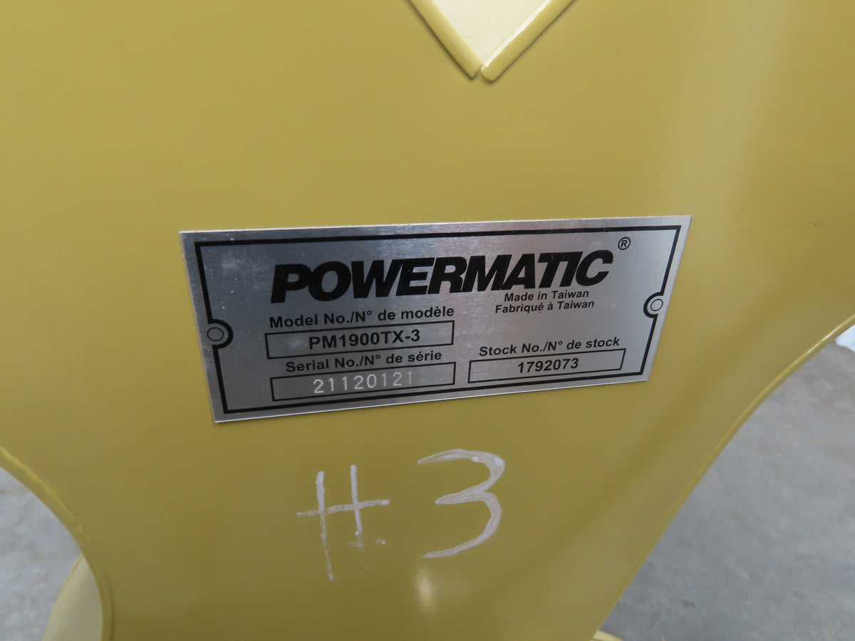 Powermatic PM1900-3 Dust Collector Turbo Cone Wood 3HP 3PH 230/480V Motor