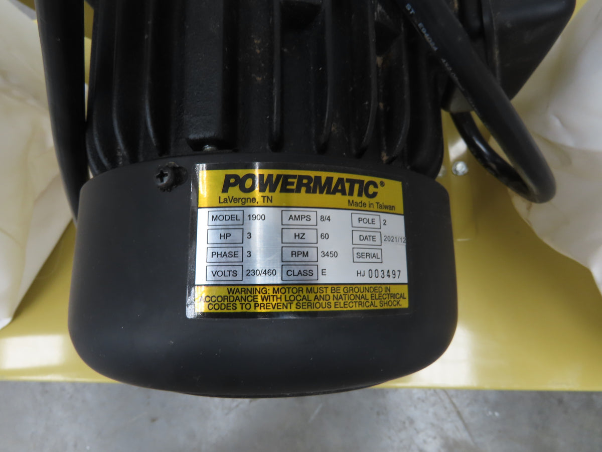 Powermatic PM1900-3 Dust Collector Turbo Cone Wood 3HP 3PH 230/480V Motor
