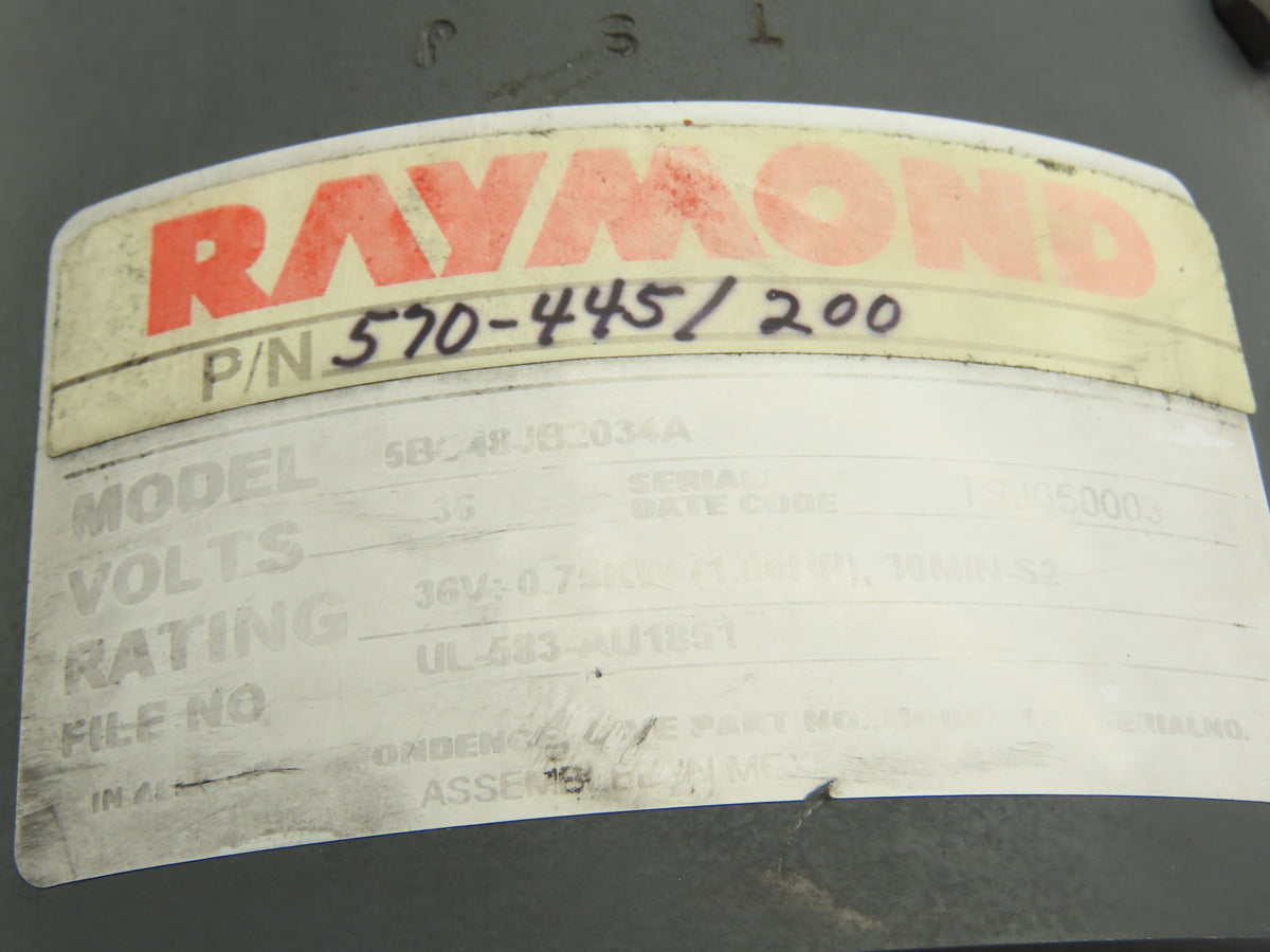 Raymond 570-445/200 Forklift Hydraulic Pump & Motor Removed From 640-C40TT