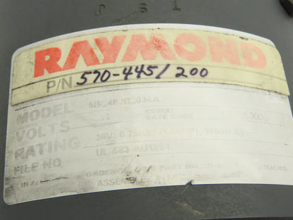 Raymond 570-445/200 Forklift Hydraulic Pump & Motor Removed From 640-C40TT