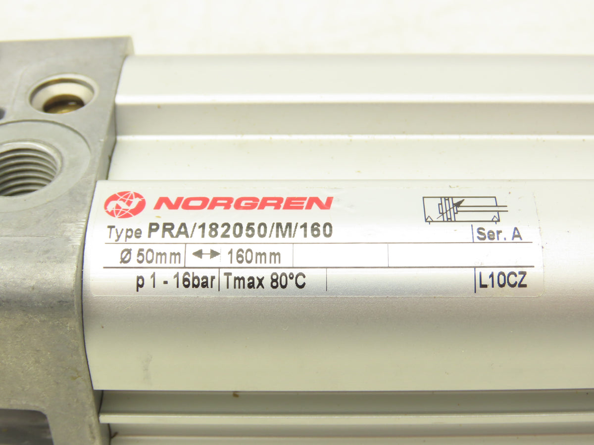 Norgren PRA/182050/M/160 Pneumatic Cylinder 50 mm Bore 160 mm Stroke 230 PSI