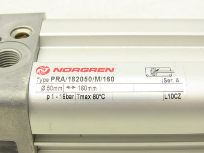 Norgren PRA/182050/M/160 Pneumatic Cylinder 50 mm Bore 160 mm Stroke 230 PSI