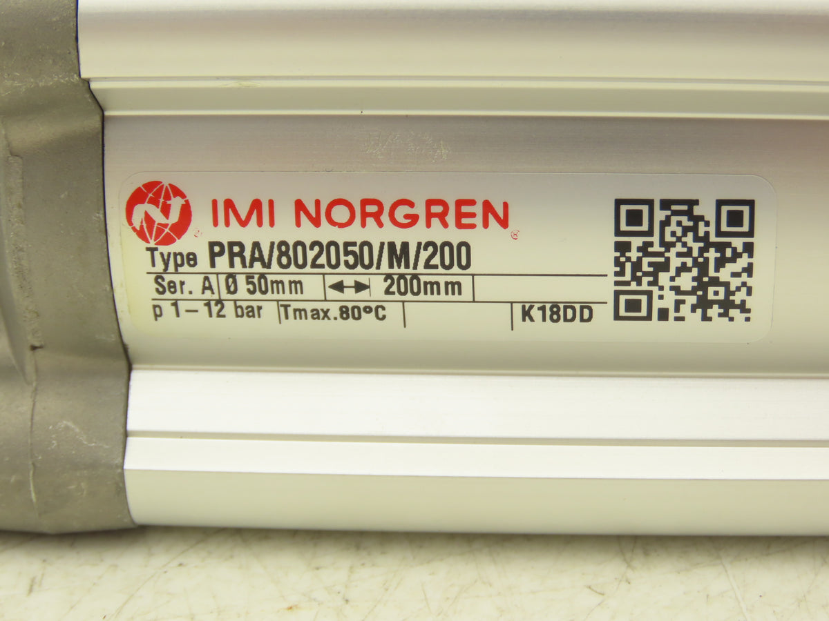 Norgren PRA/802050/M/200 Pneumatic Cylinder 50 mm Bore 200 mm Stroke 175 PSI