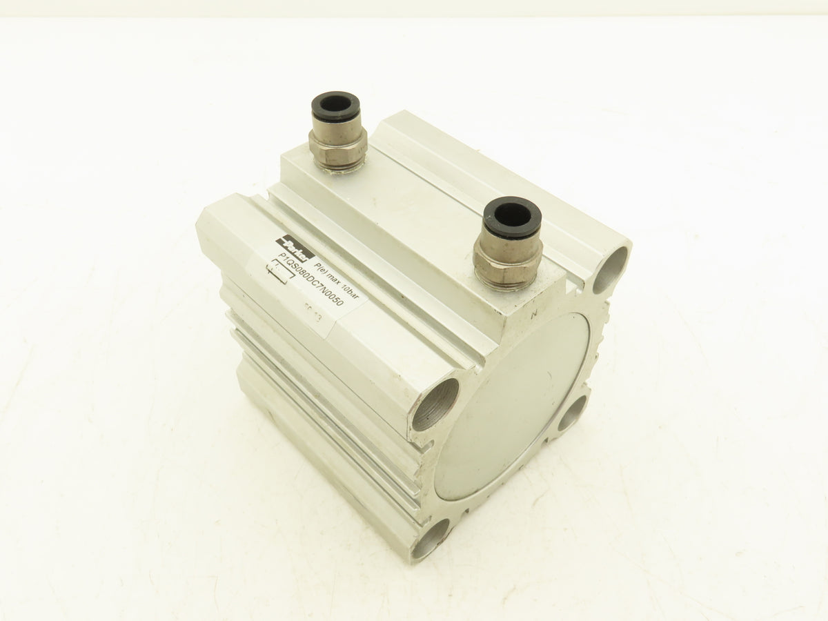 Parker P1QS080DC7N0050 Pneumatic Air Cylinder 80mm Bore 50mm Stroke 145PSI