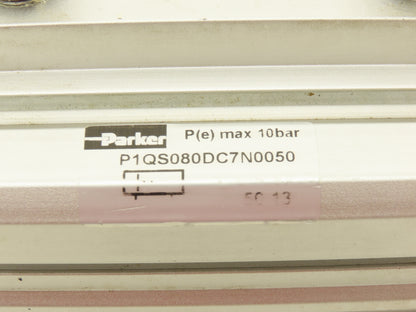 Parker P1QS080DC7N0050 Pneumatic Air Cylinder 80mm Bore 50mm Stroke 145PSI