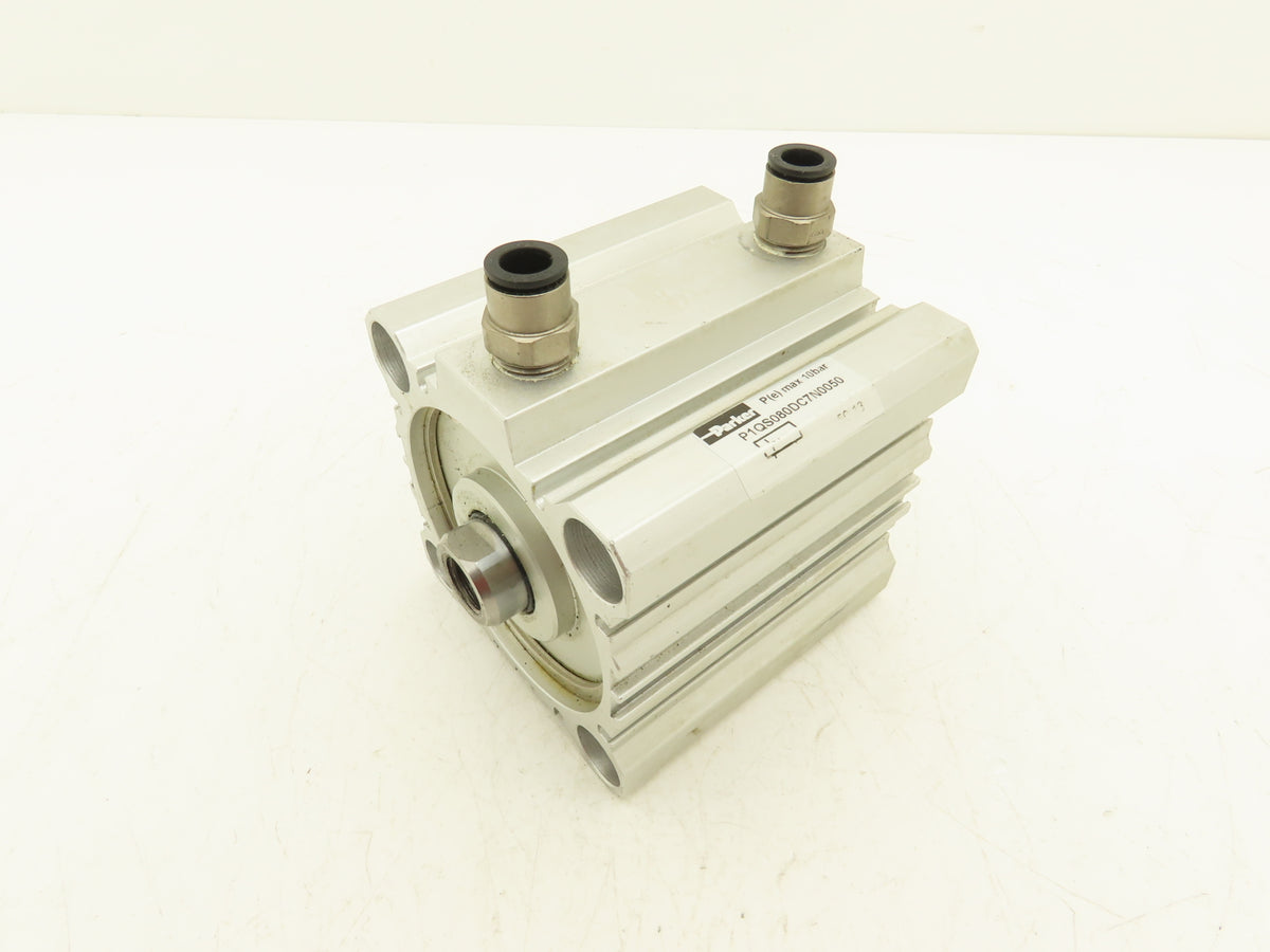 Parker P1QS080DC7N0050 Pneumatic Air Cylinder 80mm Bore 50mm Stroke 145PSI