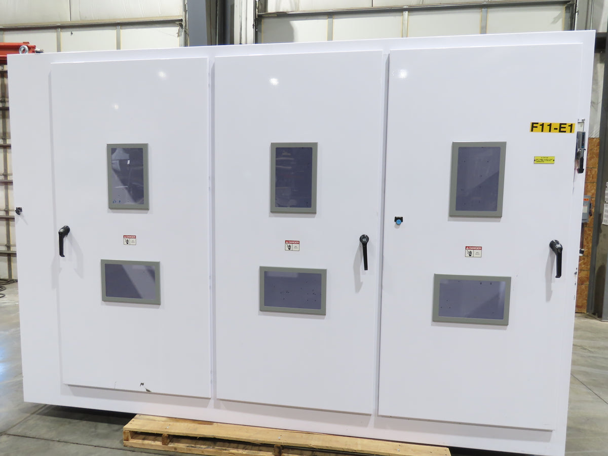 Saginaw 3-Door Freestanding Electrical Enclosure 90x133x24" Control Panel