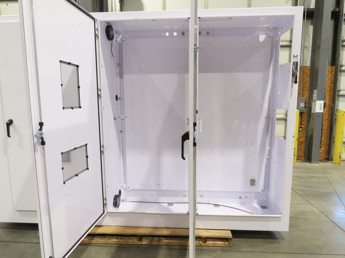 Saginaw 3-Door Freestanding Electrical Enclosure 90x133x24" Control Panel