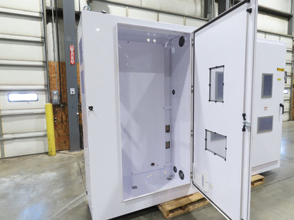 Saginaw 3-Door Freestanding Electrical Enclosure 90x133x24" Control Panel
