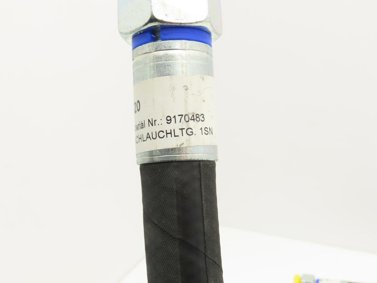 illig 5000 PSI 3/4" Hydraulic Hose 900MM Length M32x2 Threads Lot of 3