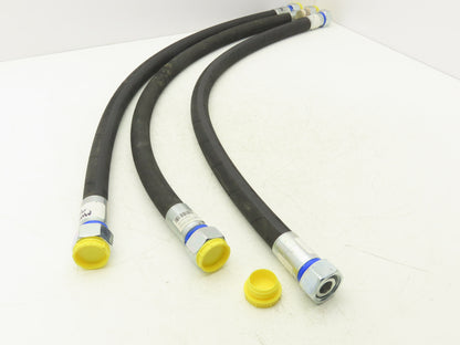 illig 5000 PSI 3/4" Hydraulic Hose 900MM Length M32x2 Threads Lot of 3