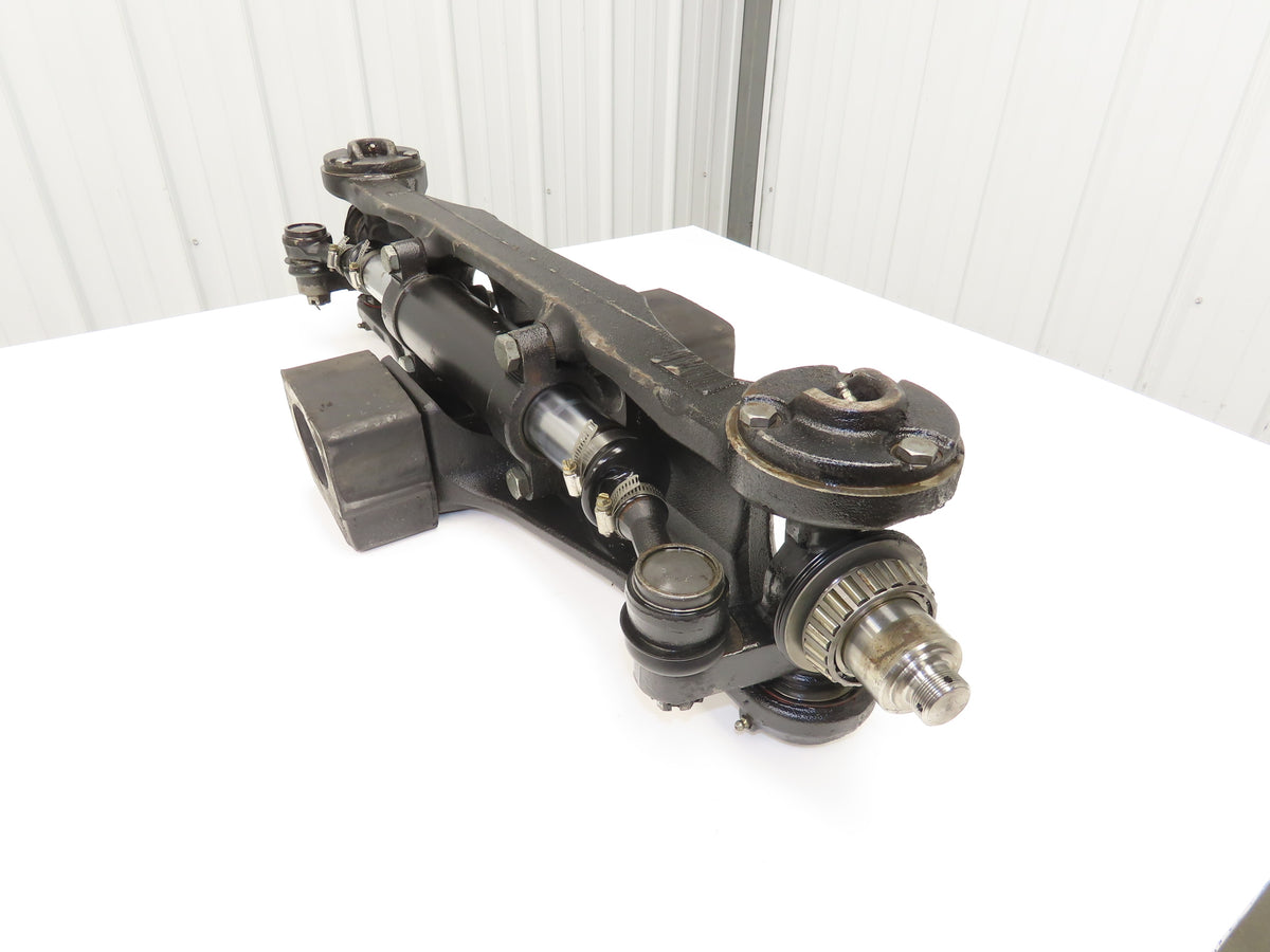 Hyster E50Z-33 Electric Forklift Rear Axle Dual Hydraulic Steering Assembly