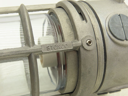 Stonco VCX-L11GC Ceiling Mount Vapor Tight Light Fixture Die Cast Cage