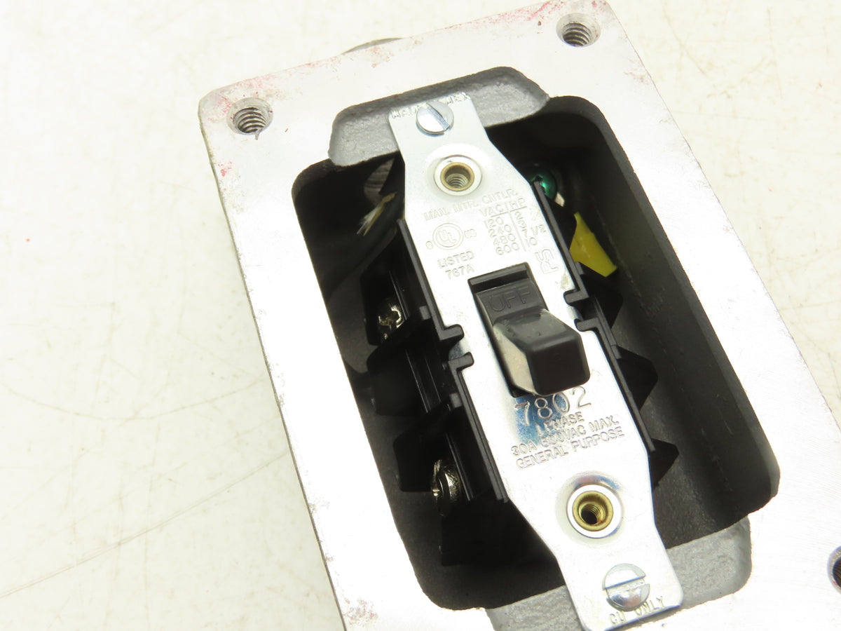 Pass & Seymour 7812-EX Legrand Switch Motor Starting 30A 1Ph 120-600 VAC